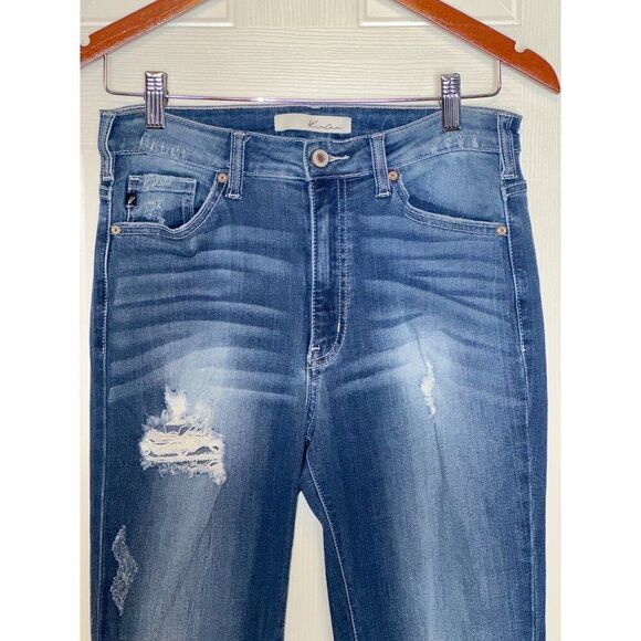 KANCAN HI-RISE ANKLE SKINNY DISTRESSD JEANS KC8342MSize 28 - Picture 6 of 14